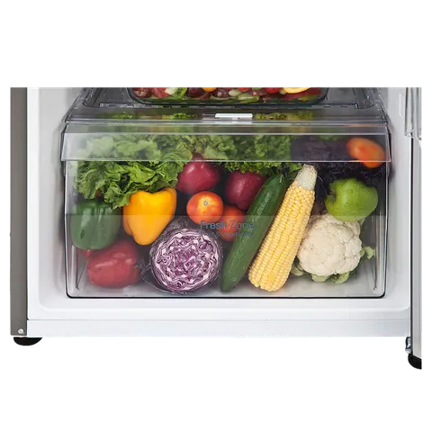LG 242 L Frost Free Double Door 2 Star Convertible Refrigerator  (Dazzle Steel- GL-N292BDSY)