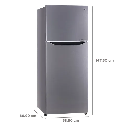 LG 242 L Frost Free Double Door 2 Star Convertible Refrigerator  (Dazzle Steel- GL-N292BDSY)