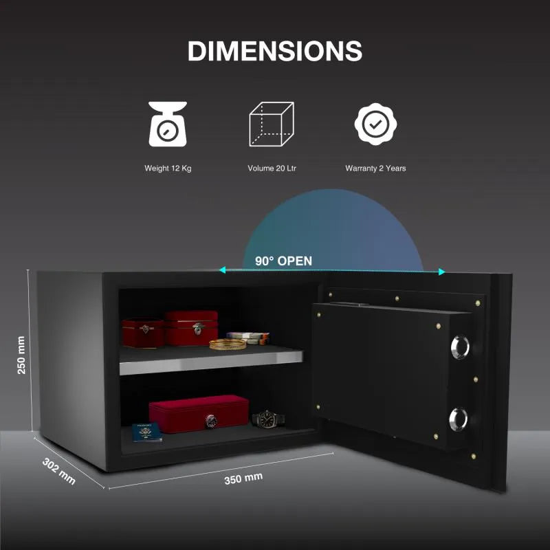 Ozone 20 Litres Wi-Fi Safe Locker