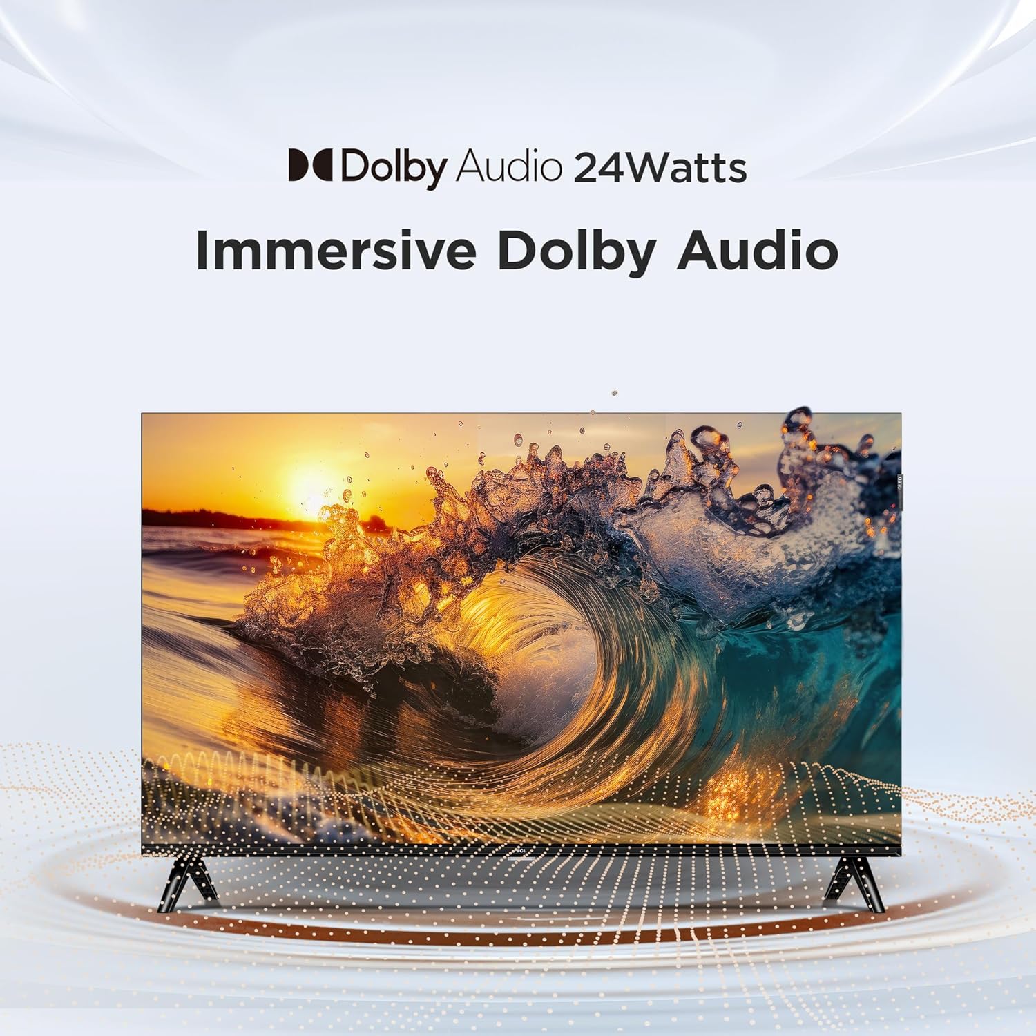 TCL TV 50 Inch S5K Full HD QLED Smart Google TV with vibrant butterfly design and smart features