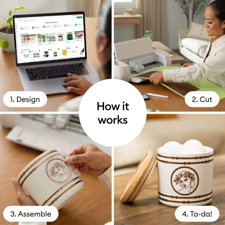 Cricut Explore 4 Smart Cutting Machine (Seashell) – DIY Craft Cutter