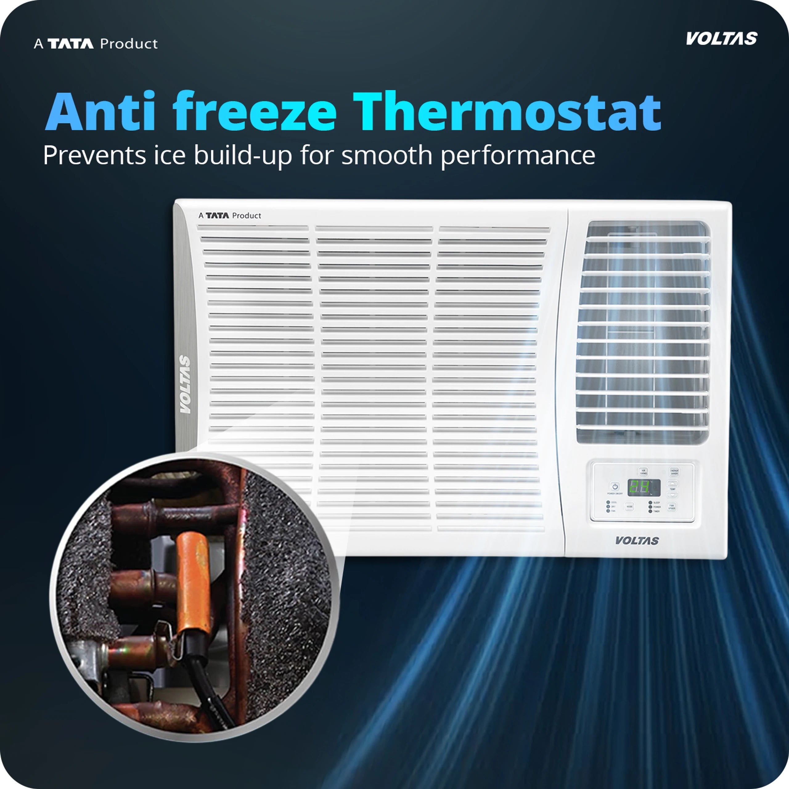 Voltas 1.5 Ton 2 Star Fixed Speed Window AC Vectra Series