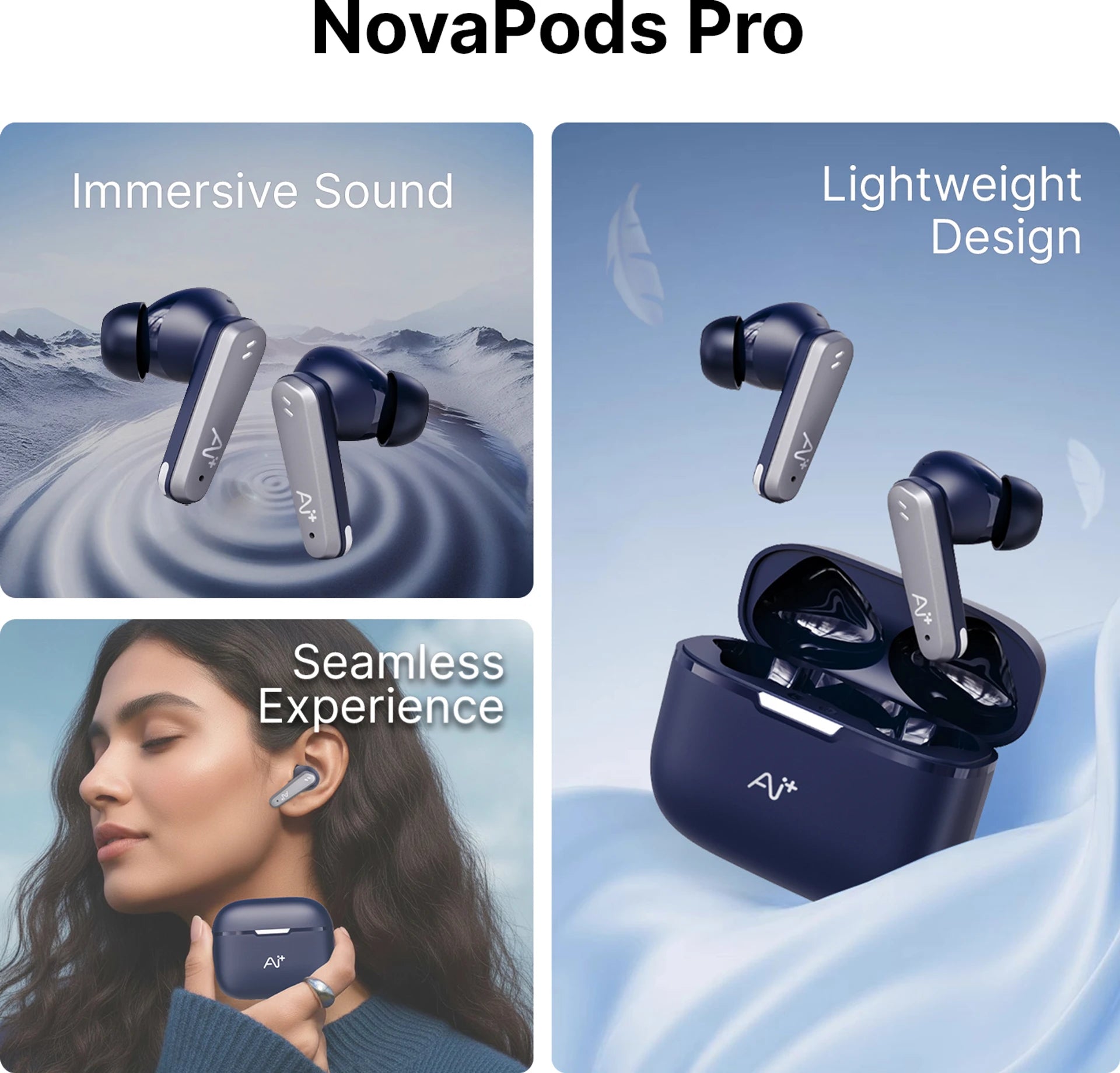 AI+ NovaPods Pro ANC TWS Earbuds