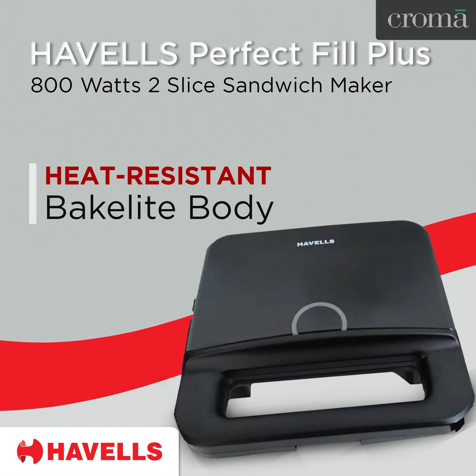 HAVELLS Perfect Fill Plus Sandwich Maker