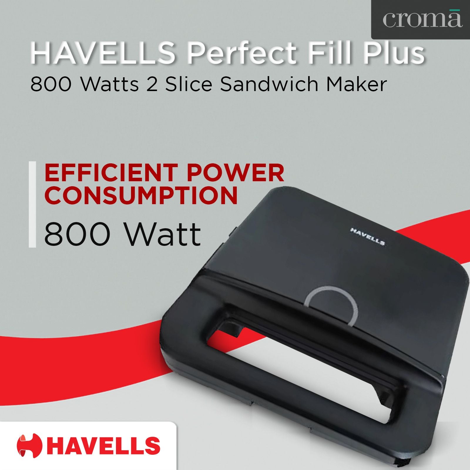 HAVELLS Perfect Fill Plus Sandwich Maker