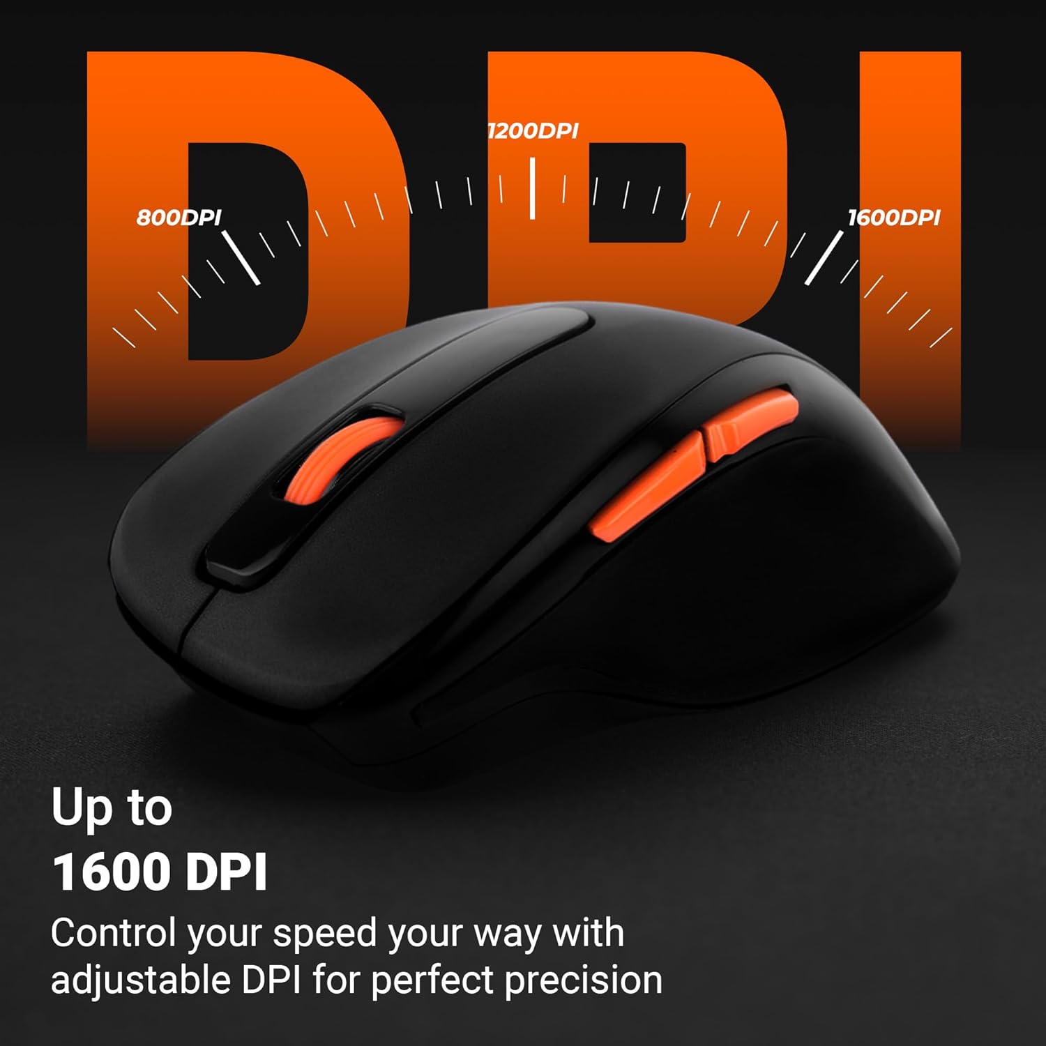 ebronics Zeb-Curve Wireless Optical Mouse with Nano Receiver