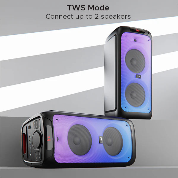 boAt Party Pal 400 160W Portable Bluetooth Speaker (Treble EQ Modes- 1.0 Channel- Black)