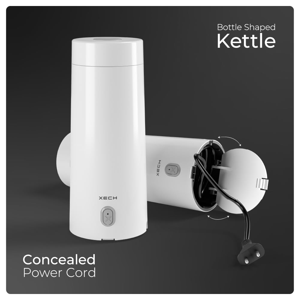 XECH Electric Kettle Small with Temperature Control 400ml Mini Portable Kettles for Boil Hot Water 300W Electric Bottle Tea Coffee without Milk Birthday Gift for Sister and Brother (Hydroboil Digital)