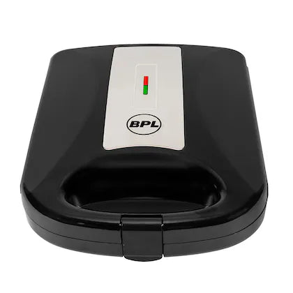 BPL 1200W 4-Slice Grill Sandwich Maker with Large Non-Stick Coating Plates, Cool Touch Handle with Lock, Ready Function LED Indicator