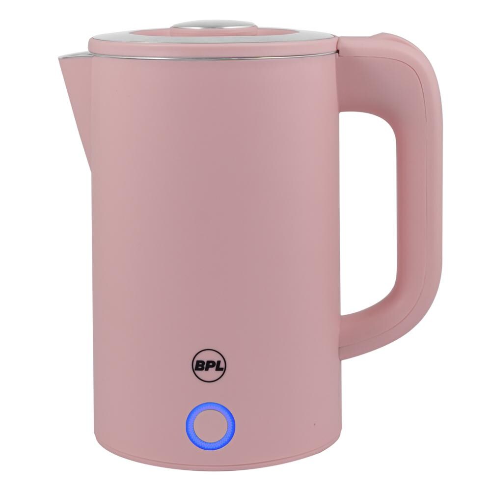 BPL 1.6L 1200W Electric Kettle, 100 Percent Detachable Lid for easy cleaning, Blue LED Indicator Light, Cool Touch Body, Dry Boil Protection, Auto Shut off, 2 Years Warranty