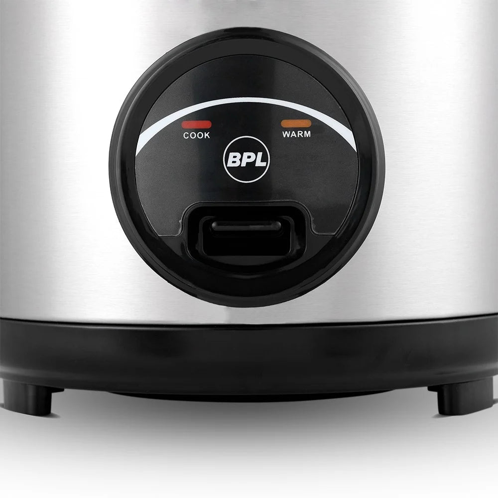 Stainless Steel BPL 1.8 ltr rice cooker BRCO001182B 700 watt, Number of Trays/Plates: 1 Plate