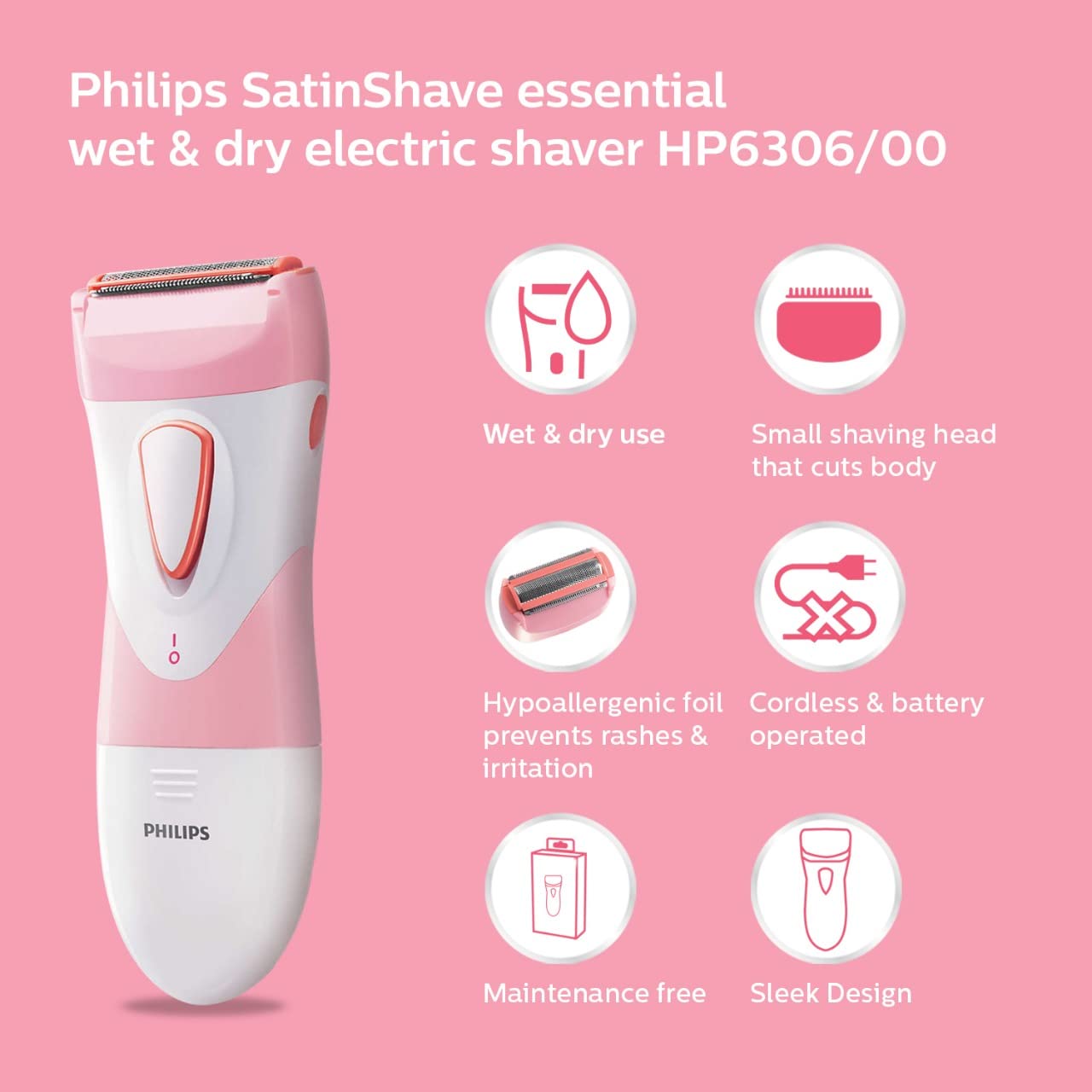 PHILIPS HP630600 Satinshave Essential Women's