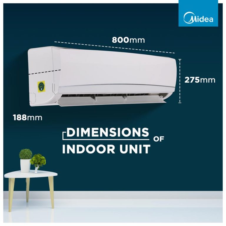Midea SANTIS NEO DLX 3 Star 1 Ton Split Inverter AC