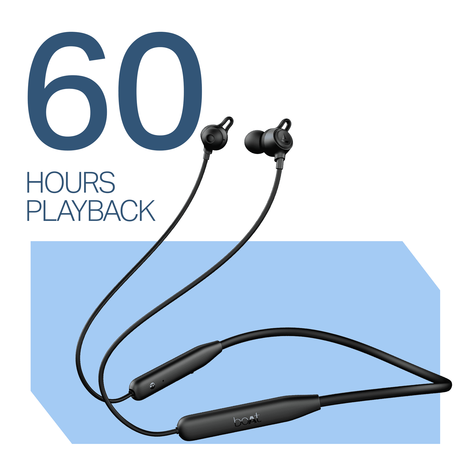 boAt Rockerz 200 Wireless Neckband with 40H Playback, ASAP™ Charge & ENx™ Tech