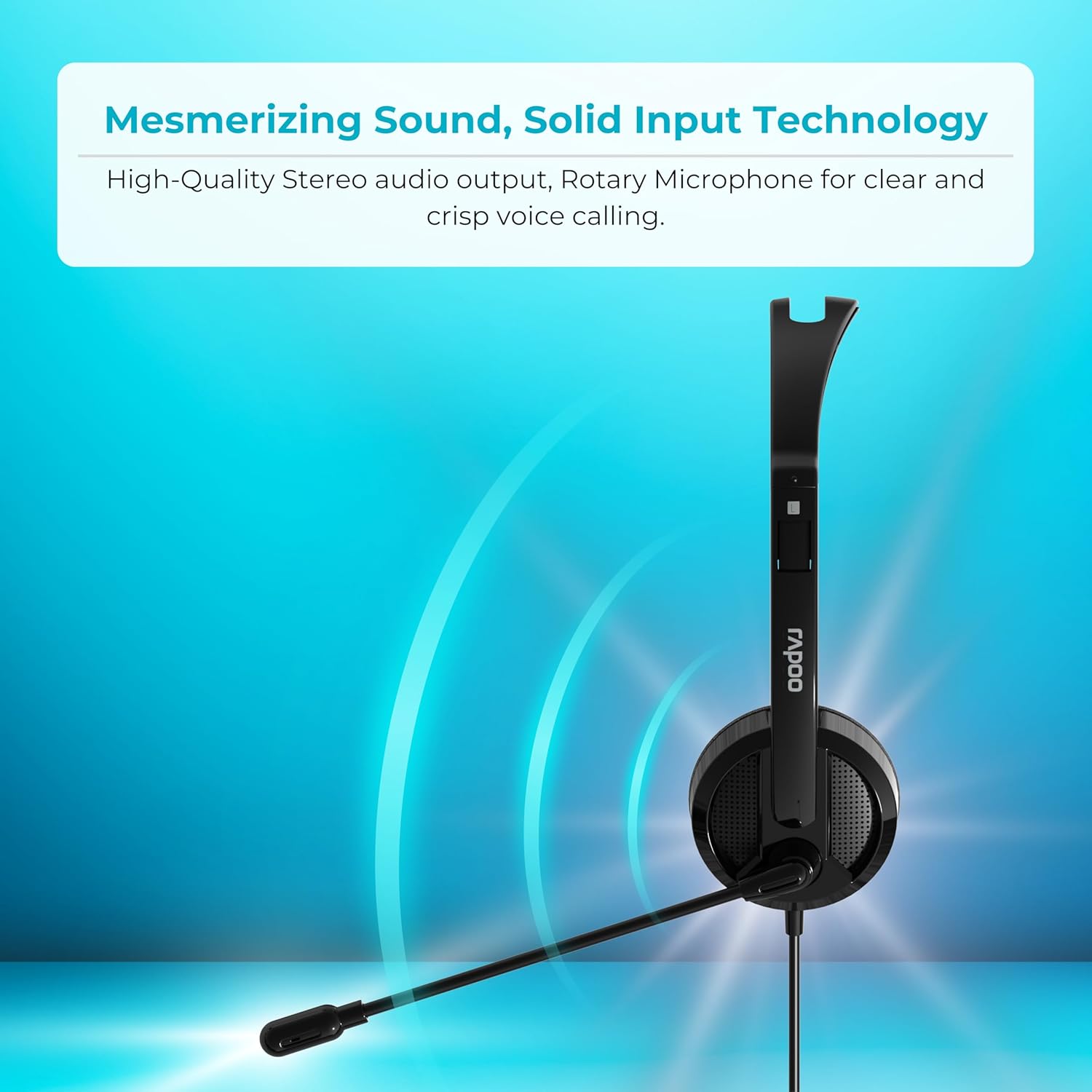 Rapoo H100 Wired Stereo Headset