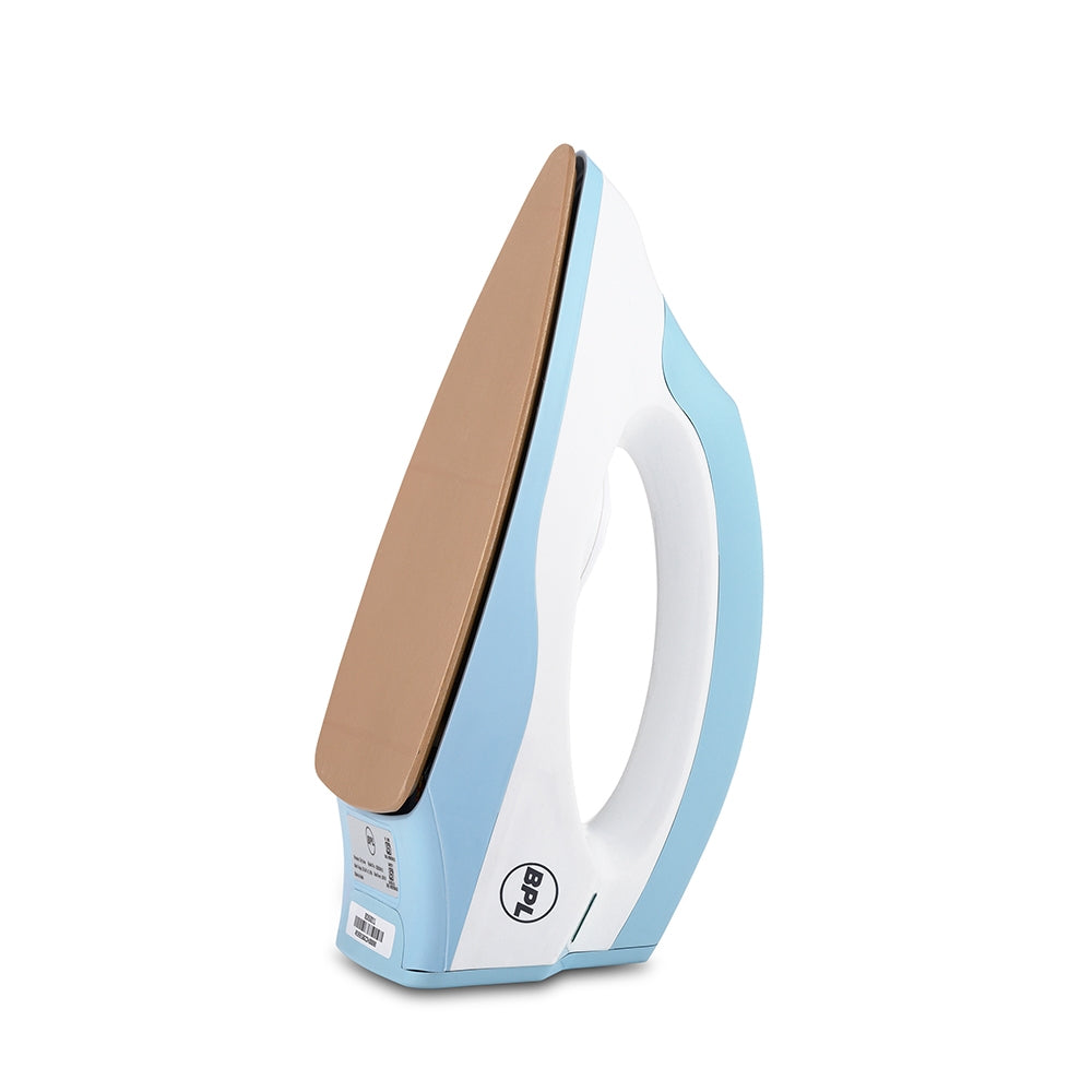 BPL BDIS0011 Dry Iron – 750W, Blue & White, Non-Stick Soleplate