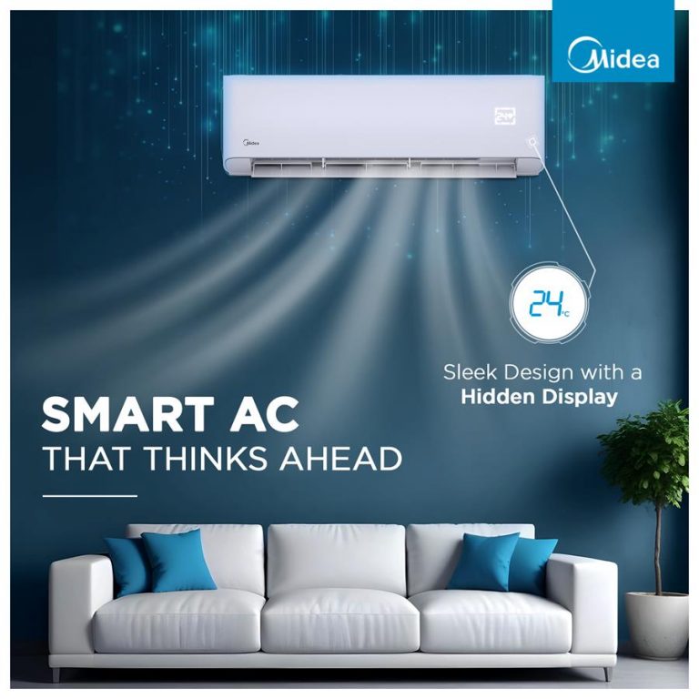 Midea SANTIS PRO-X DLX 3 Star 1 Ton Split Inverter AC