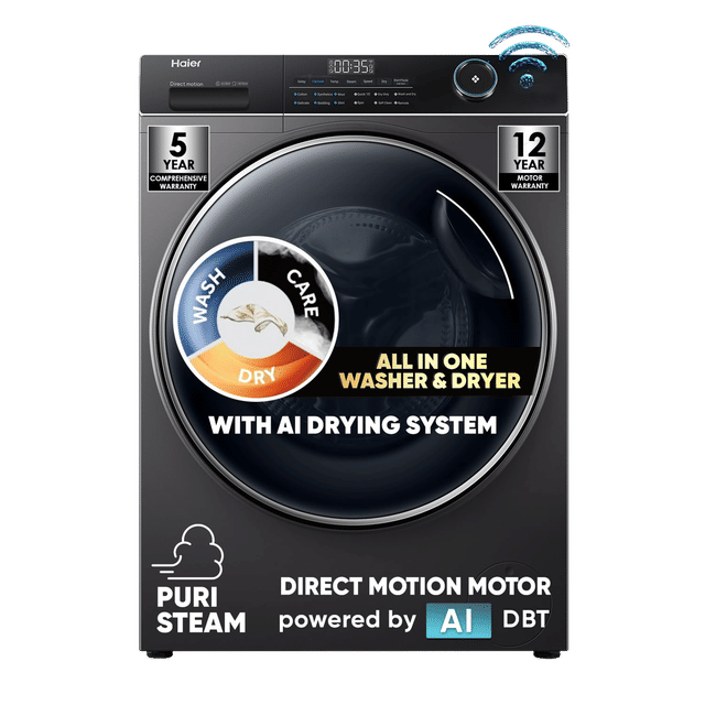 Haier 10.5 Kg Wi-Fi Front Load Washing Machine