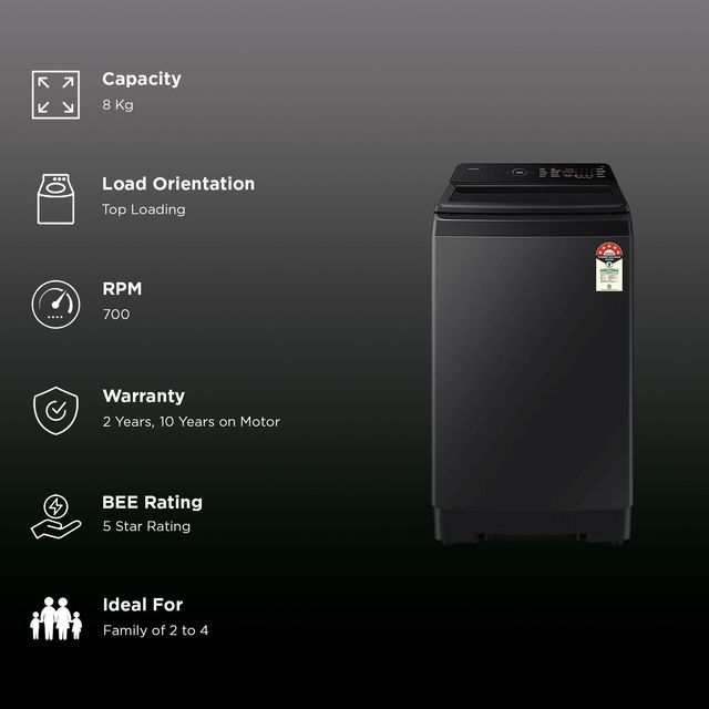 Samsung 8Kg Top Load Washing Machine