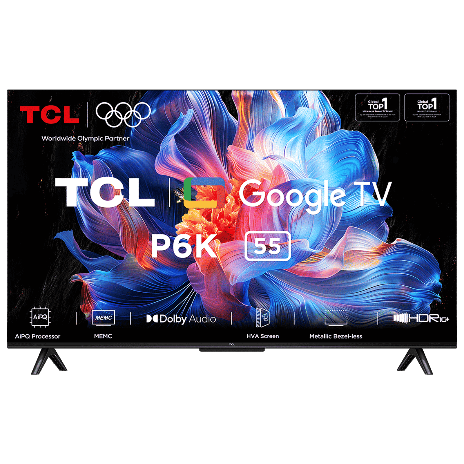 TCL 140 cm (55″) LED 4K Google TV P6K