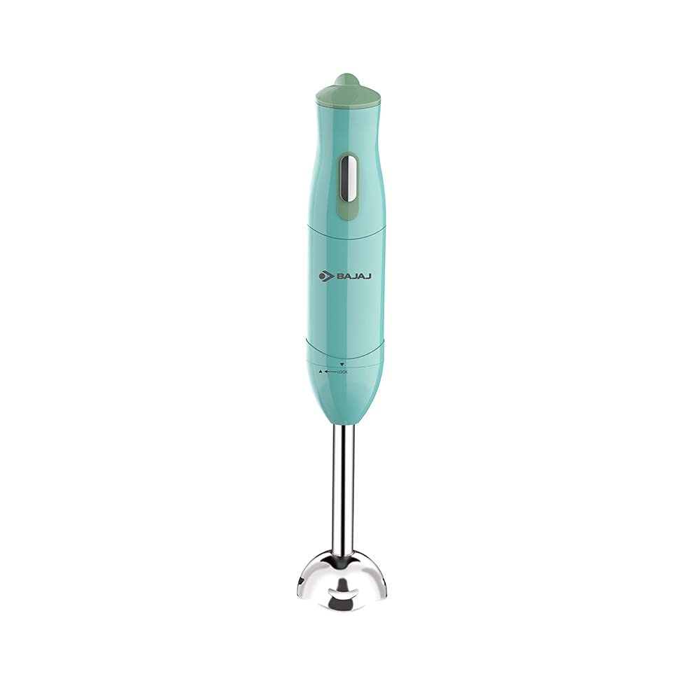 Bajaj Stainless Steel Hb-22 Silent 300W Hand Blender- Light Blue- 1 Jar- 300 Watt