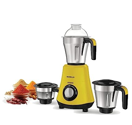 Havells Hydro 750W Mixer Grinder - Yellow