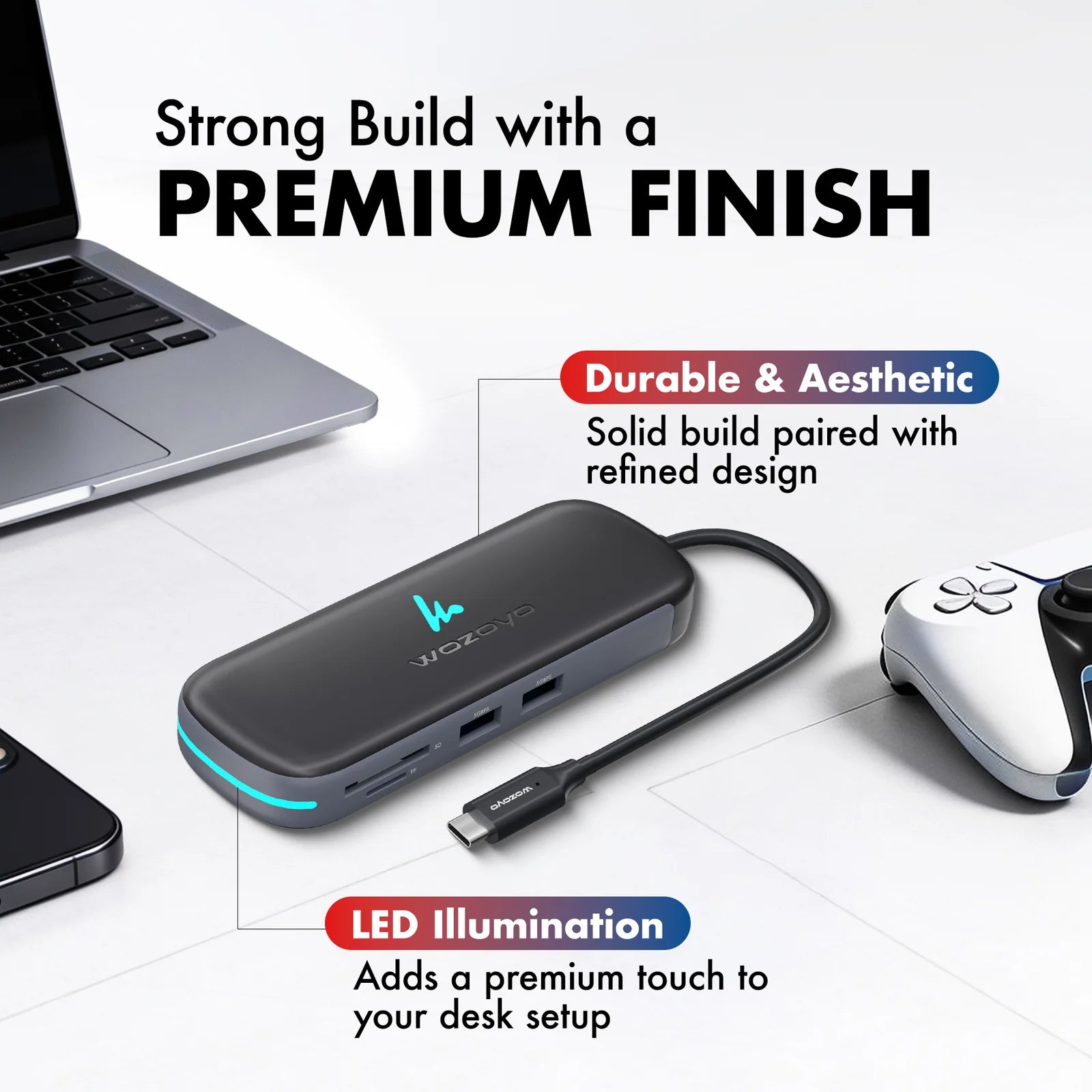 WOZOYO 8-in-1 USB Type-C Docking Station