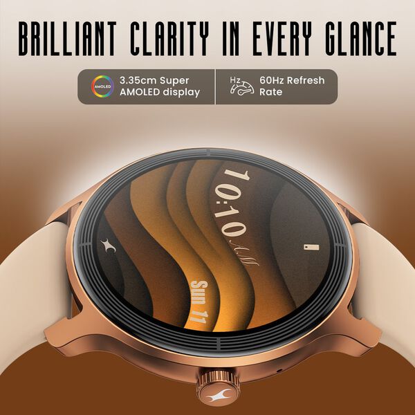 #Rose Gold Fastrack Sleek Smartwatch