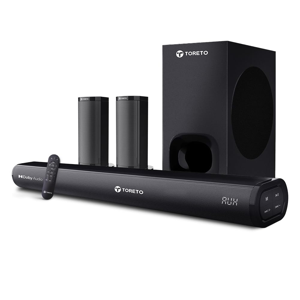 Surround Sound Diy Soundbar Toreto Harmony Boom 550W Dolby Digital