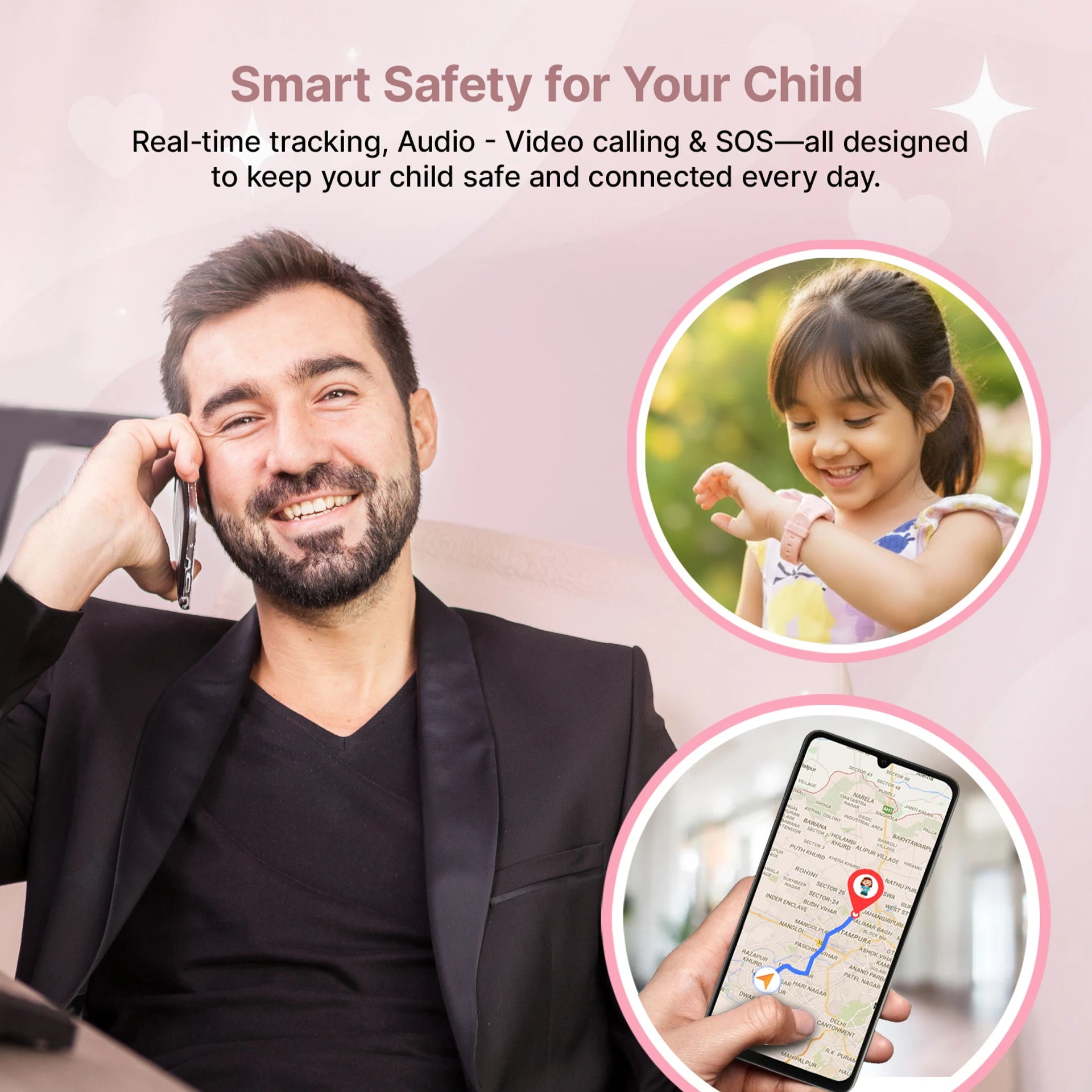 AI+ NovaWatch Kids 4G Magic Pink Smartwatch