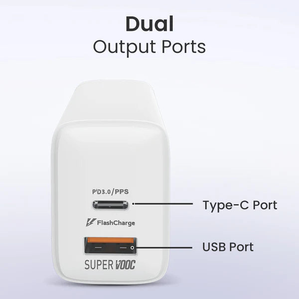 Toreto 554 TOR Charger Pulse 45W SuperVOOC: Ultra-Fast Charging Solution for High-Performance Devices