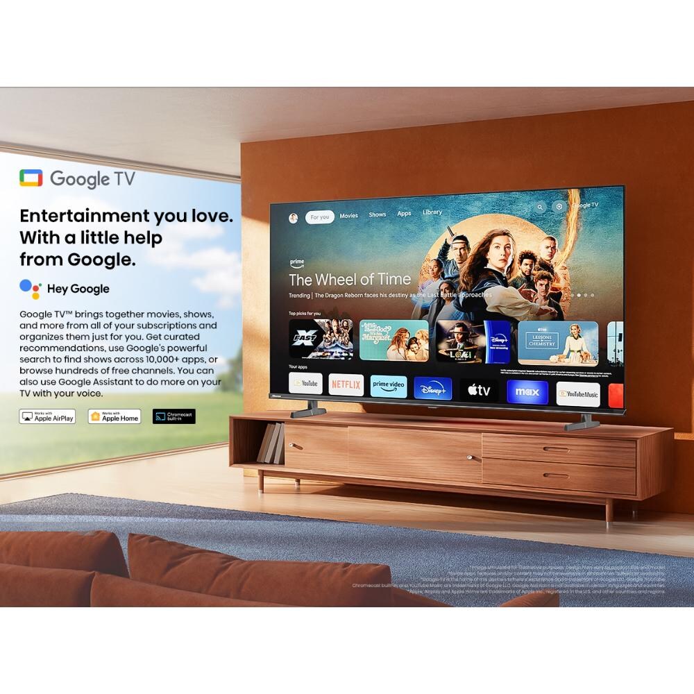 Hisense 109.22 cm (43 Inch) Ultra HD (4K) Smart TV, 43A65N, Black With 3 Year Warranty