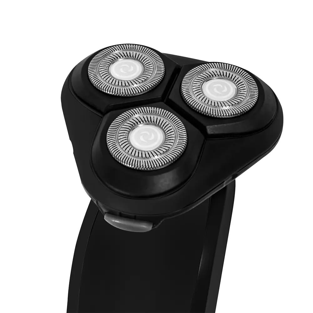 BPL Cordelss Electric Shaver BBS2023R, 3D Pivot & Flex Heads, Rotary Shaver with 3 blades, Fast Charge, Up to 40 Min of Shaving