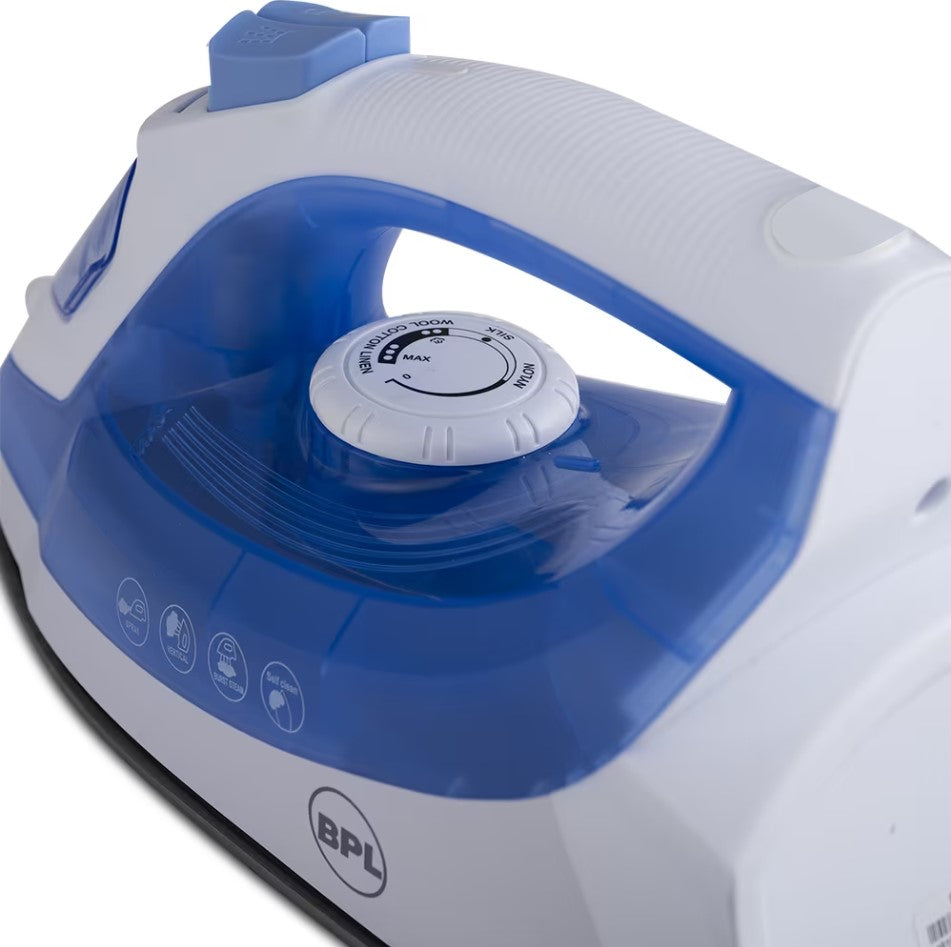 BPL Steam Iron – BSIG20212 | Powerful Steam, Non-Stick Soleplate, Smooth Ironing