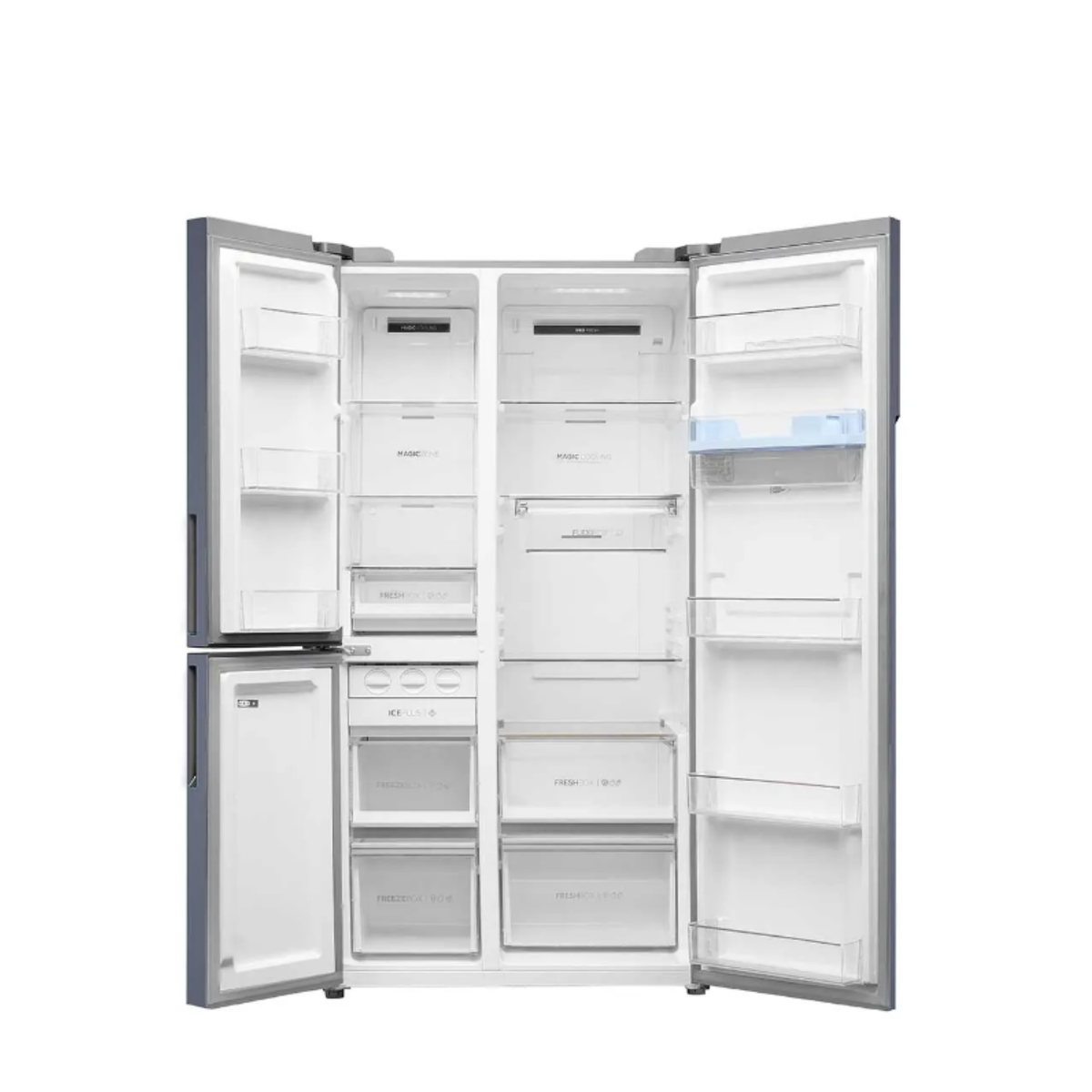 Haier 592L 3 Star 3-Door Side-by-Side Refrigerator - HRT-683WGKU1