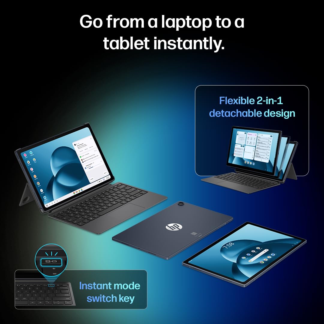 HP OmniPad 12 2-in-1 Tablet with Detachable Keyboard HP | DJI collaboration
