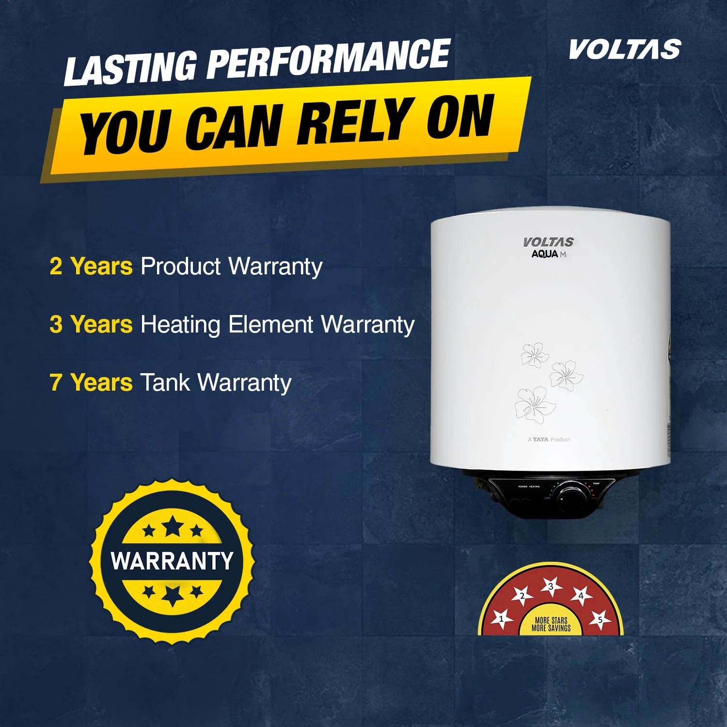 Voltas Aqua M 10 L (2000 W) Water Heater – Compact Power for Modern Homes