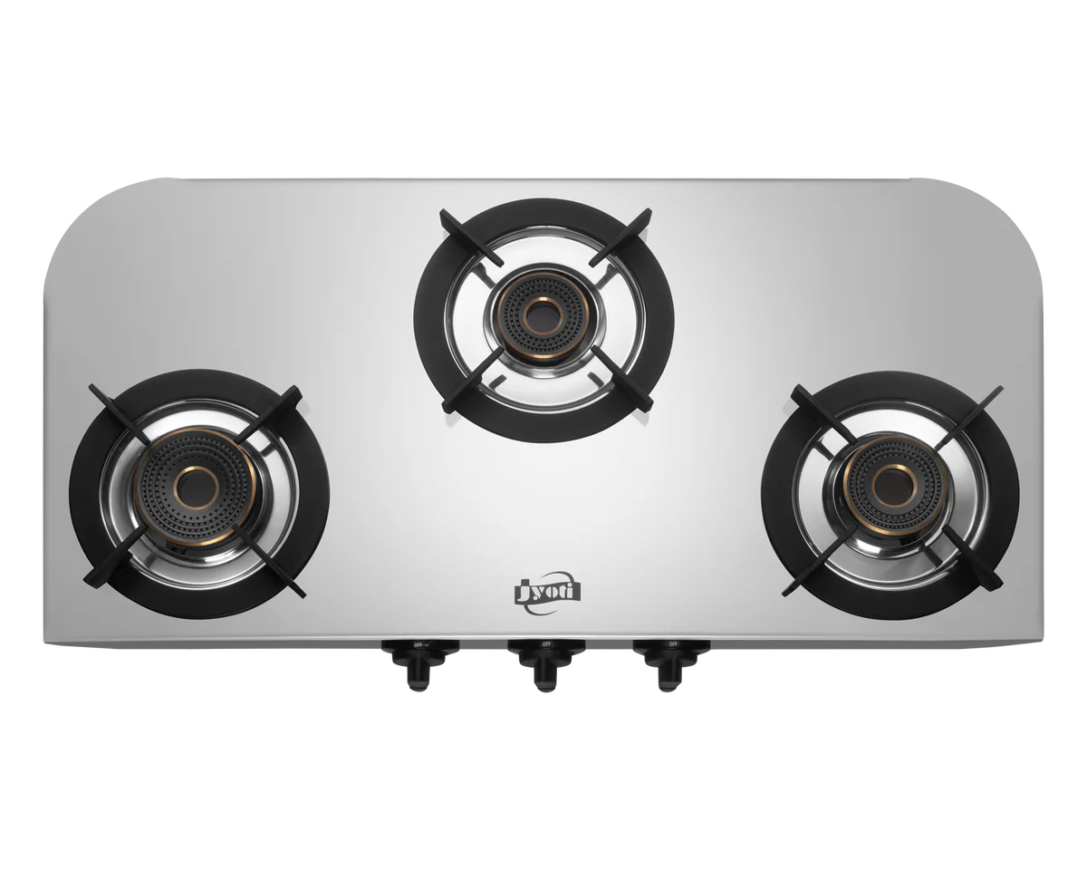 Jyoti 342 Hulk SS 3D Burner Gas Stove