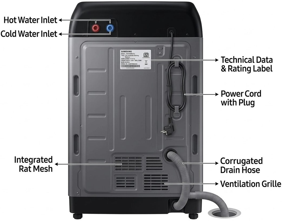 Samsung 8 kg Fully Automatic Top Load washing machine (WA40F08D1CTL)