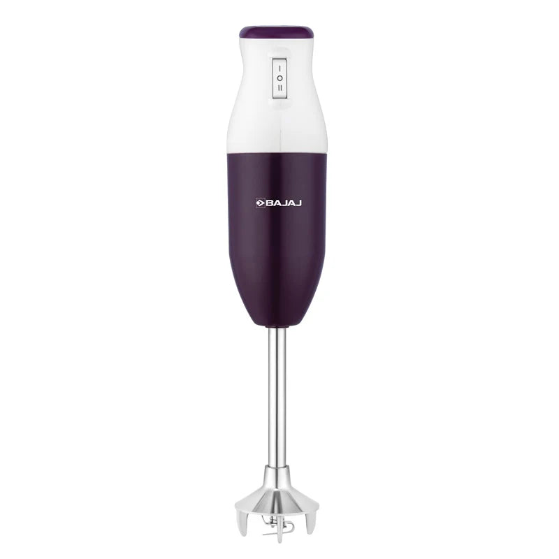 Bajaj HB 23 160W Hand Blender | MULTIFUNCTION BLADES- 2 SPEED SWITCH | 3 Removable Multi Functional Stainless Steel Blades Whisk Blade- Mincer Blade & Beater Blade