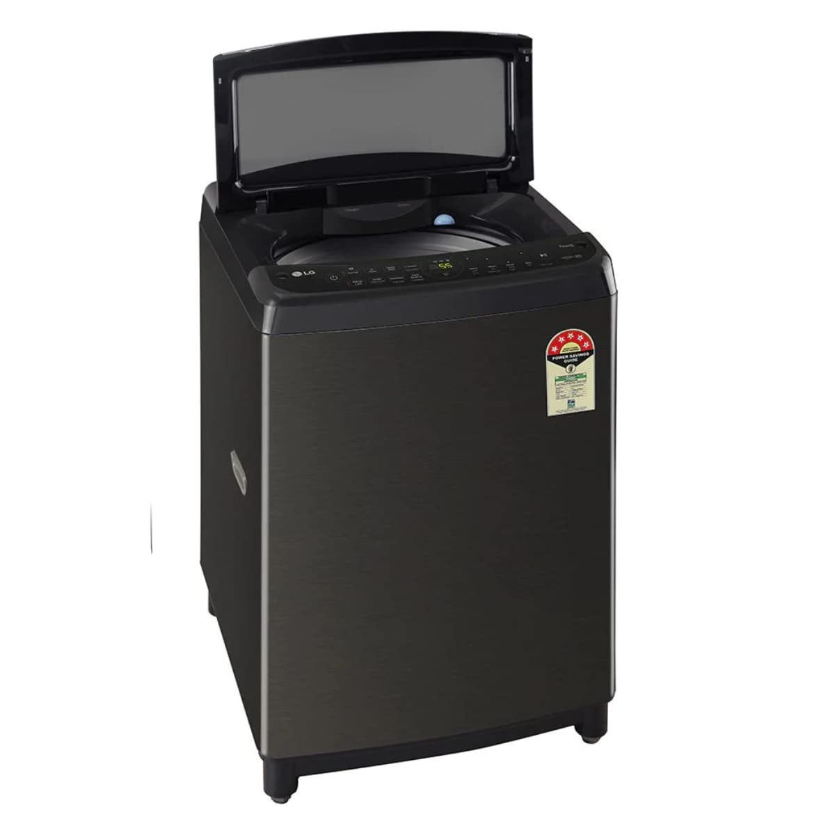 LG 10.0 Kg Inverter Wi-Fi Fully-Automatic Top Loading Washing Machine (THD10SWP- Platinum Black-Stainless Steel)