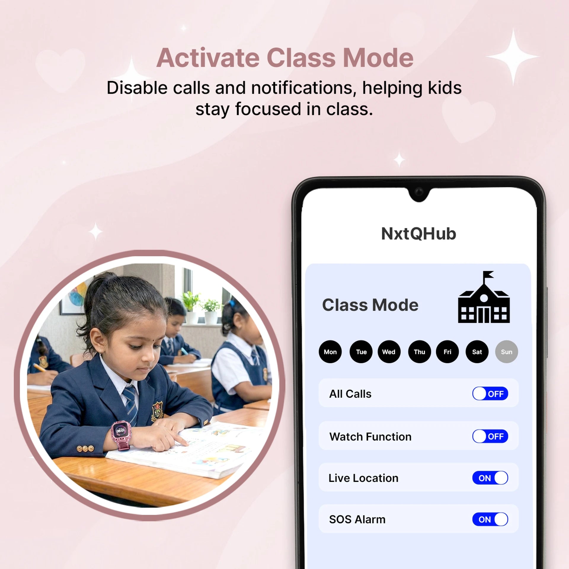 AI+ NovaWatch Kids 4G Magic Pink Smartwatch