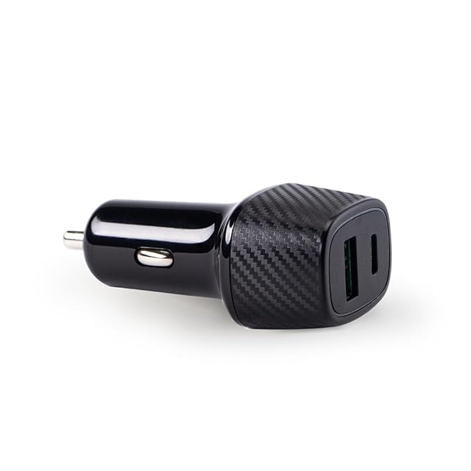 Toreto Turbo Pro 69w Car Charger with Dual Output | Fast Charging | Compatible with All Smartphones- iPad- Tablets- Laptop | 69W with Type-C to C Fast Charging Cable Black