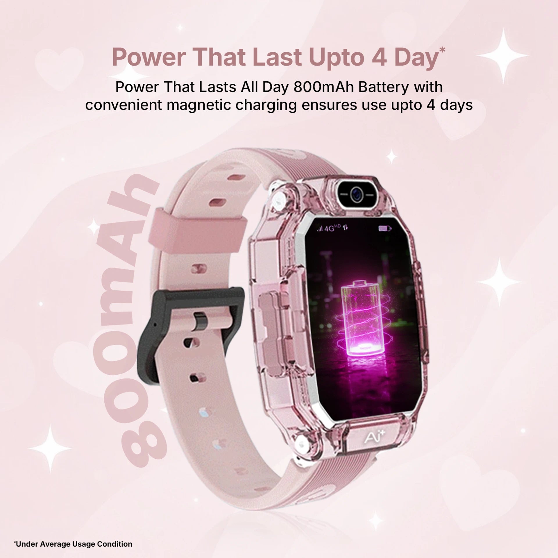 AI+ NovaWatch Kids 4G Magic Pink Smartwatch