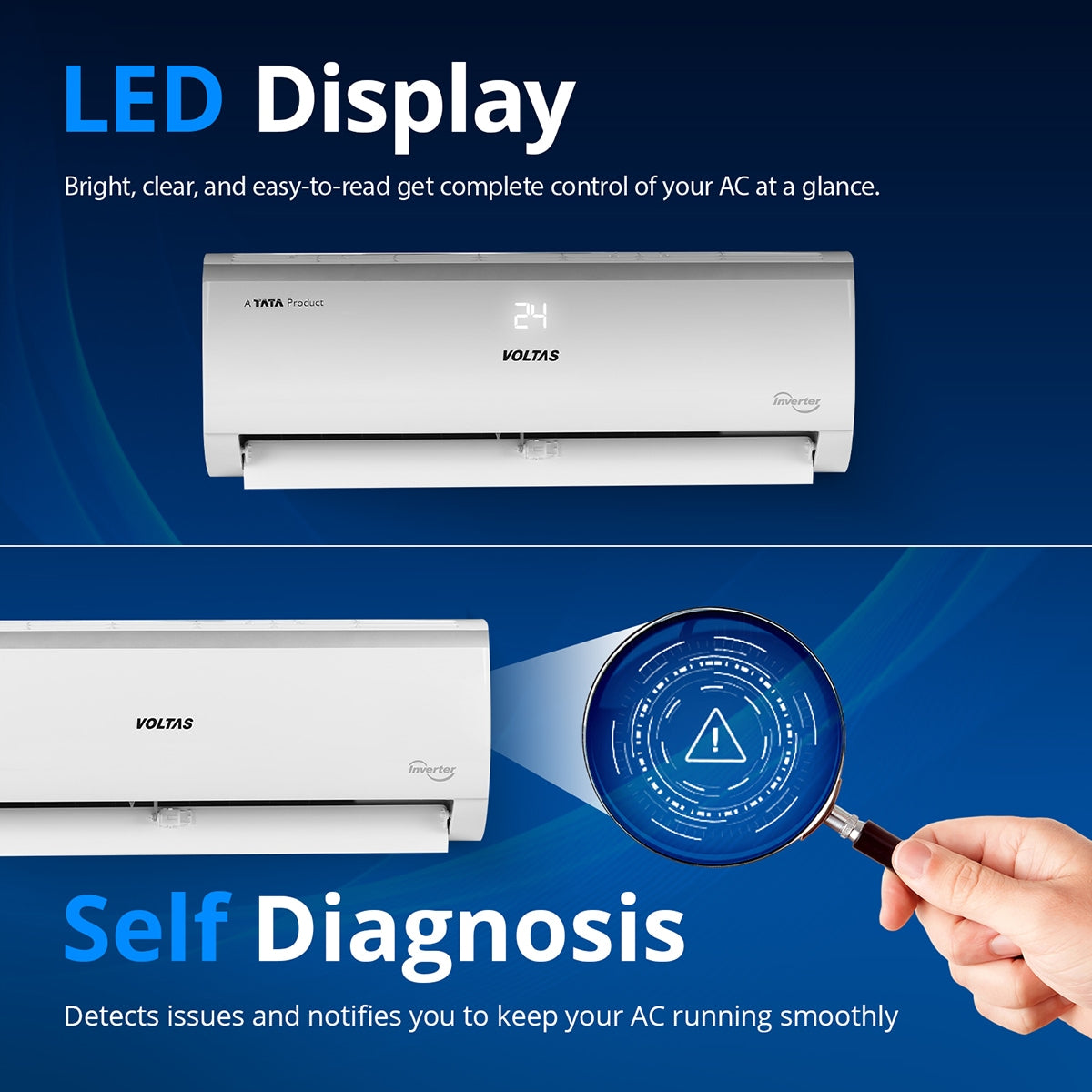 #Voltas 2 Ton 3 Star Adjustable Inverter Split AC Elite