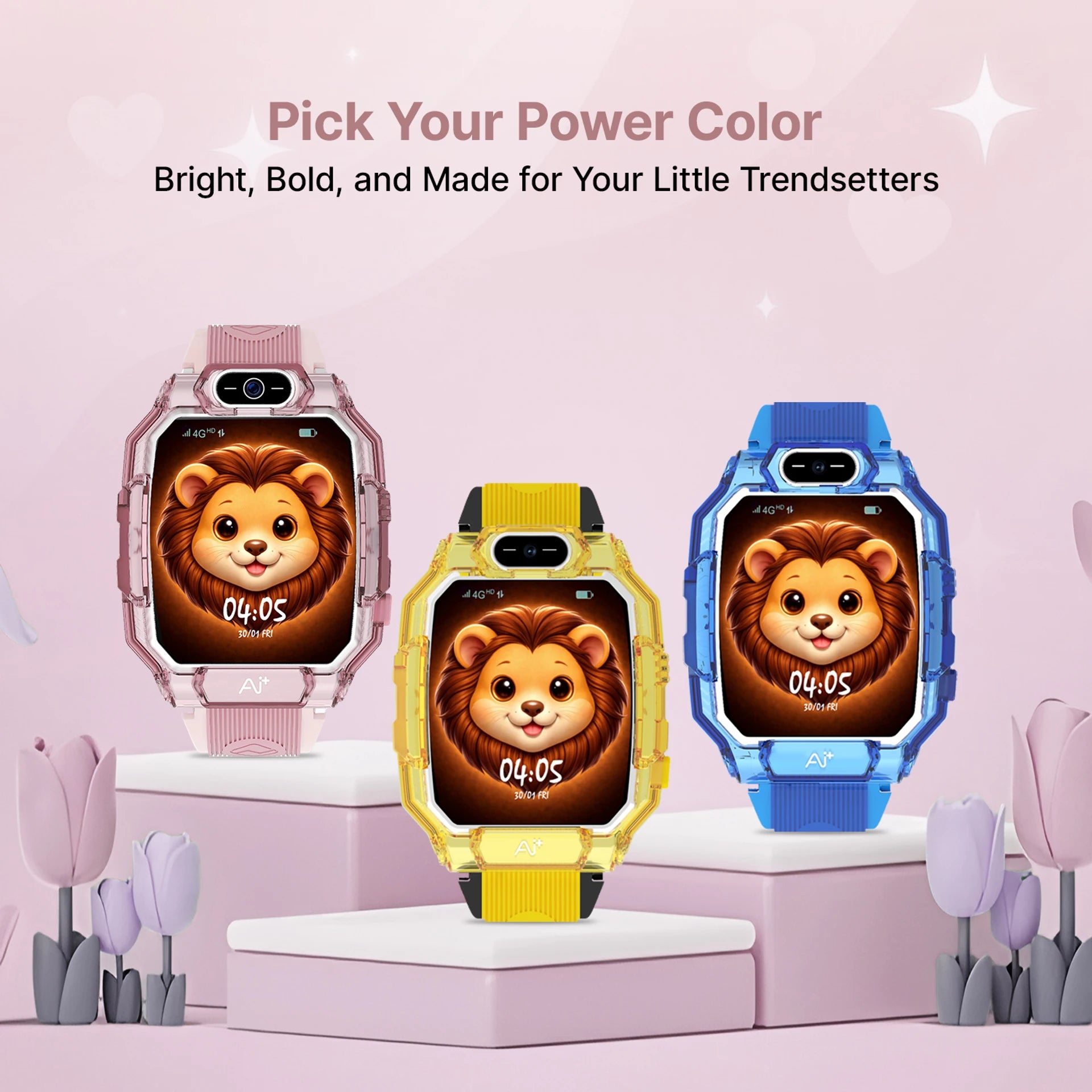 AI+ NovaWatch Kids 4G Magic Pink Smartwatch
