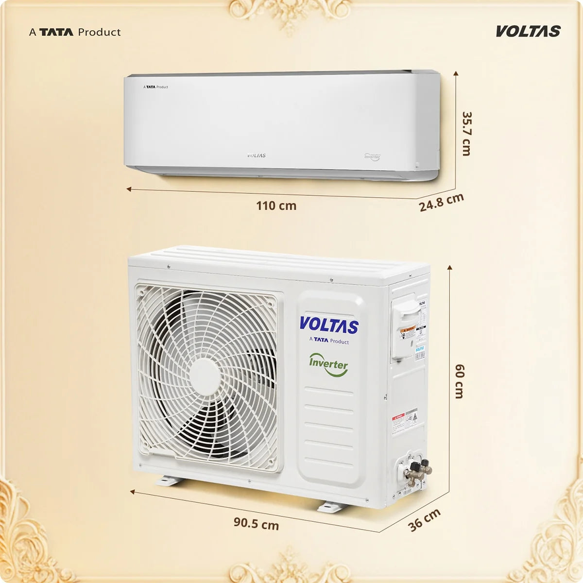 Voltas 2 Ton 3 Star Inverter Split AC – Venus Luxe