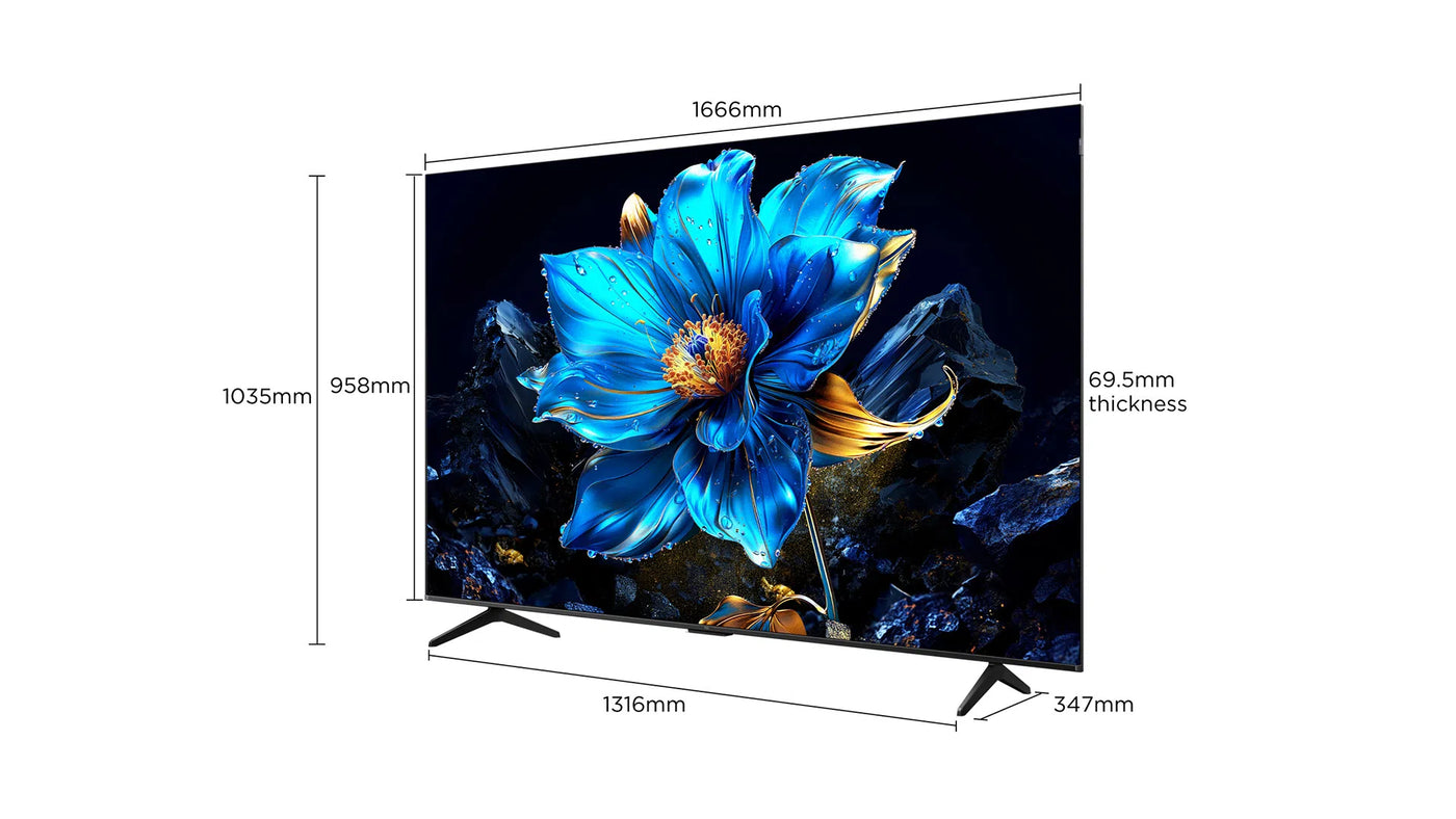 TCL 189 cm (75″) QLED Google TV 75P71K | Navin Mart