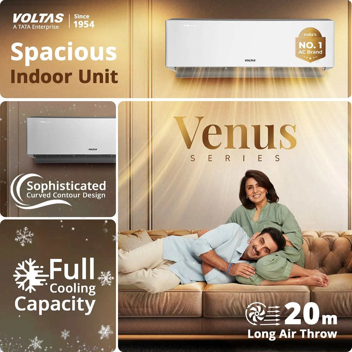 Voltas 2 Ton 3 Star Inverter Split AC – Venus Luxe