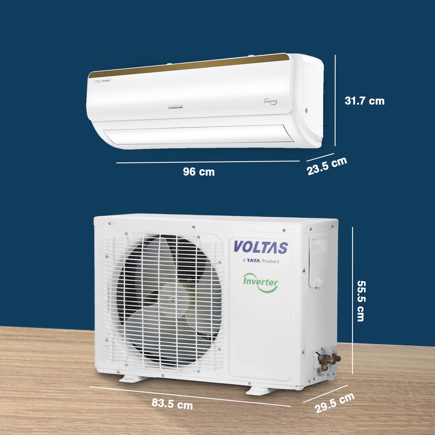 Voltas SmartAir Inverter AC- 1.5 Ton- 3 star - 183V Vertis Smart Elite Gold With IoT